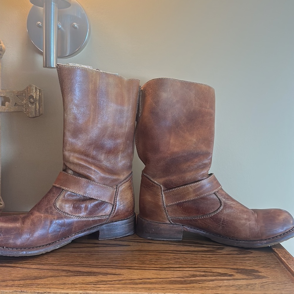Bed Stu Women's Hustle Motorcycle Boot; Tan Rustic size 8 - Picture 7 of 9